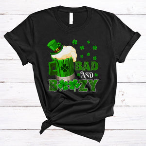 MacnyStore - Bad And Boozy, Awesome St. Patrick's Day Leprechaun Beer, Leopard Drunk Drinking Team T-Shirt