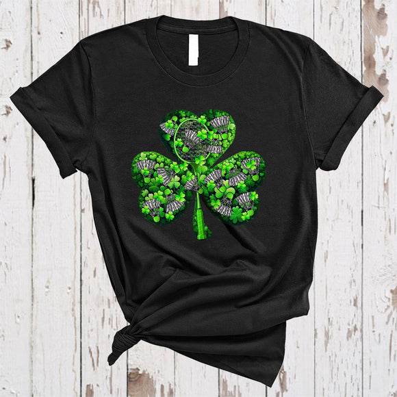 MacnyStore - Badminton Shamrock Shape, Awesome St. Patrick's Day Badminton Player Lover, Lucky Family T-Shirt
