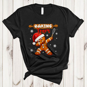 MacnyStore - Baking Team, Cute Joyful X-mas Gingerbread Baking Lover, Christmas Cookie Baker Group T-Shirt