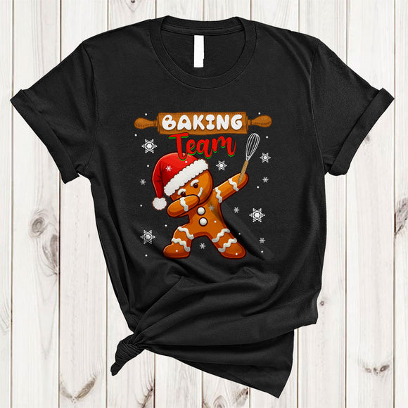 MacnyStore - Baking Team, Cute Joyful X-mas Gingerbread Baking Lover, Christmas Cookie Baker Group T-Shirt