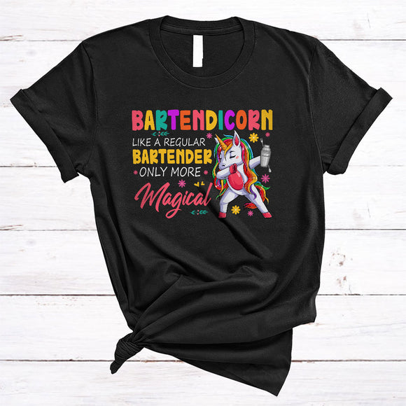 MacnyStore - Bartendicorn Definition Only More Magical Funny Bartender Matching Family Group Dabbing Unicorn T-Shirt