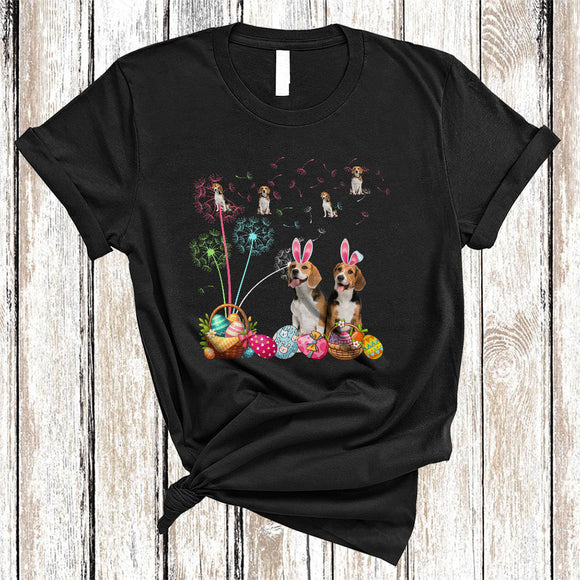 MacnyStore - Beagle Bunny Dandelion Flower, Awesome Easter Day Beagle Animal Lover, Egg Hunt Group T-Shirt
