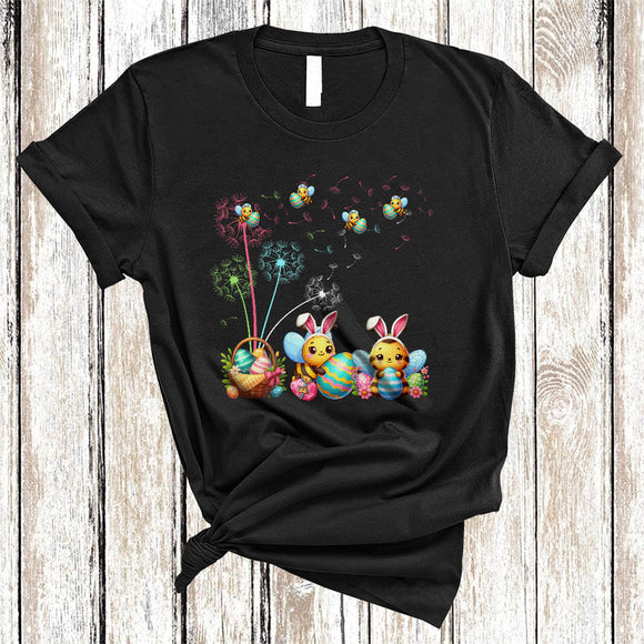 MacnyStore - Bee Bunny Dandelion Flower, Awesome Easter Day Bee Animal Lover, Egg Hunt Group T-Shirt