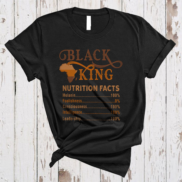 MacnyStore - Black King Nutrition, Awesome Black History Month Melanin, Men African American Proud T-Shirt