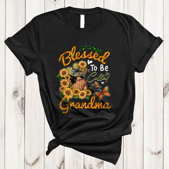 MacnyStore - Blessed To Be Called Grandma, Amazing Mother's Day Women Sunflowers, Matching Family Group T-Shirt