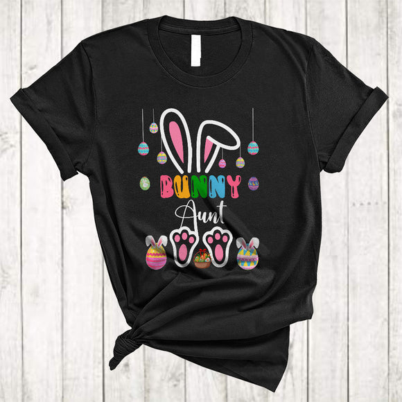 MacnyStore - Bunny Aunt, Adorable Easter Day Bunny Lover, Egg Hunting Matching Family Group T-Shirt