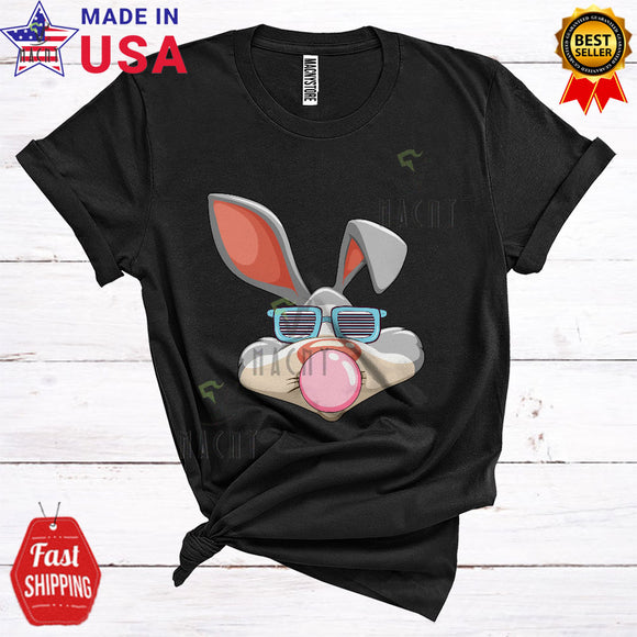 MacnyStore - Bunny Bubble Wearing Sunglasses Cute Funny Easter Day Matching Bunny Family Group T-Shirt
