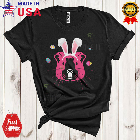 MacnyStore - Bunny Guinea Pig Face Cute Cool Easter Day Egg Hunting Group Matching Zoo Animal Lover T-Shirt