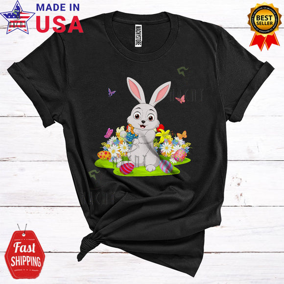 MacnyStore - Bunny Holding Bearded Dragon In Easter Egg Funny Cool Easter Day Egg Hunt Bunny Animal Lover T-Shirt