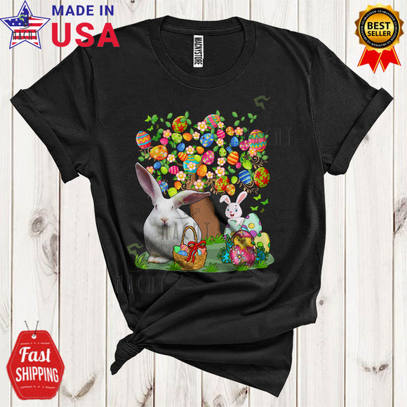 MacnyStore - Bunny Rabbit Egg Hunt With Easter Eggs Tree Funny Cool Easter Day Eggs Zoo Wild Animal Lover T-Shirt