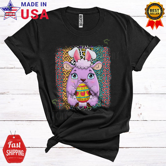 MacnyStore - Bunny Sheep Easter Egg Funny Cute Easter Day Leopard Sheep Lover Matching Egg Hunting Lover T-Shirt