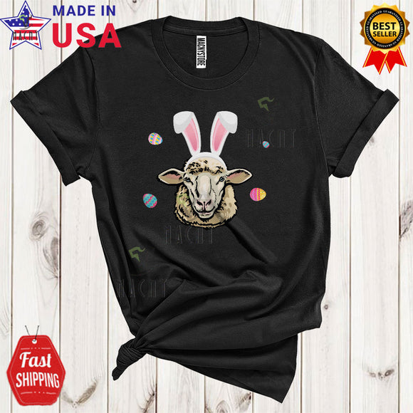 MacnyStore - Bunny Sheep Face Cute Cool Easter Day Egg Hunting Group Matching Farmer Farm Animal Lover T-Shirt