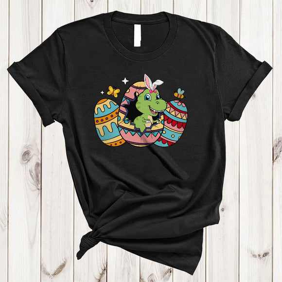 MacnyStore - Bunny T-Rex In Easter Egg, Awesome Easter Day T-Rex Dinosaur Lover, Egg Hunt Group T-Shirt