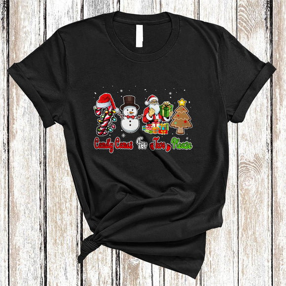 MacnyStore - Candy Canes For Two Please, Amazing Christmas Snowman, Pregnancy Announcement X-mas T-Shirt