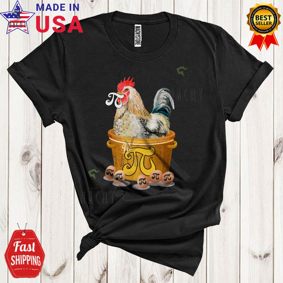 MacnyStore - Chicken In Pot Pi Funny Happy Pi Day Chicken Pot Pie For Math Student Teacher Lover T-Shirt