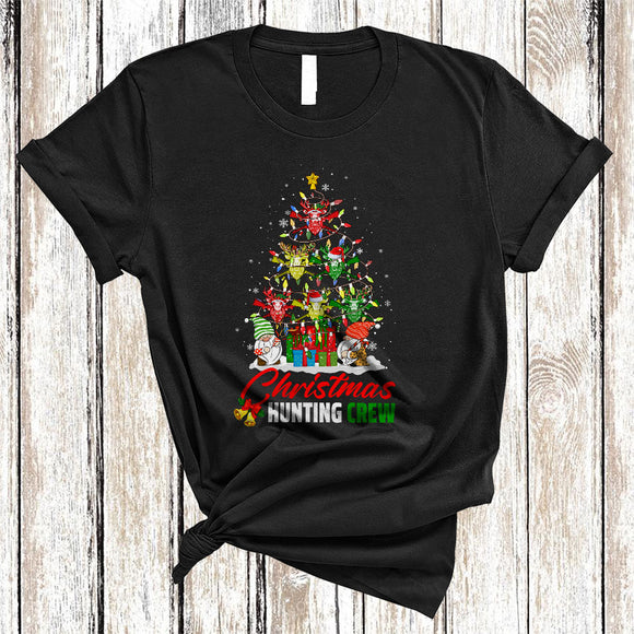 MacnyStore - Christmas Hunting Crew, Amazing Cool Hunting Equipment As X-mas Tree, Matching Group T-Shirt