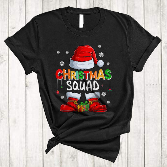 MacnyStore - Christmas Squad, Adorable X-mas Santa Squad Group, Matching Christmas Pajamas Family T-Shirt