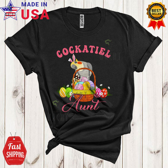 MacnyStore - Cockatiel Aunt Funny Cute Mother's Day Easter Egg Basket Matching Bird Animal Family Lover T-Shirt