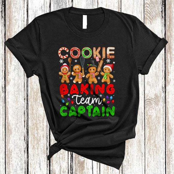 MacnyStore - Cookie Baking Team Captain, Awesome Christmas Gingerbread Cookie Snow, X-mas Family Group T-Shirt