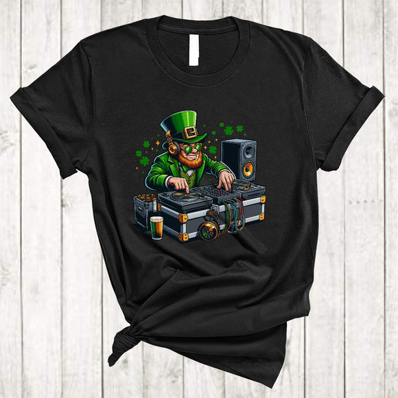 MacnyStore - DJ Leprechaun, Joyful St. Patrick's Day Music Lover, Lucky Irish Matching Family Group T-Shirt