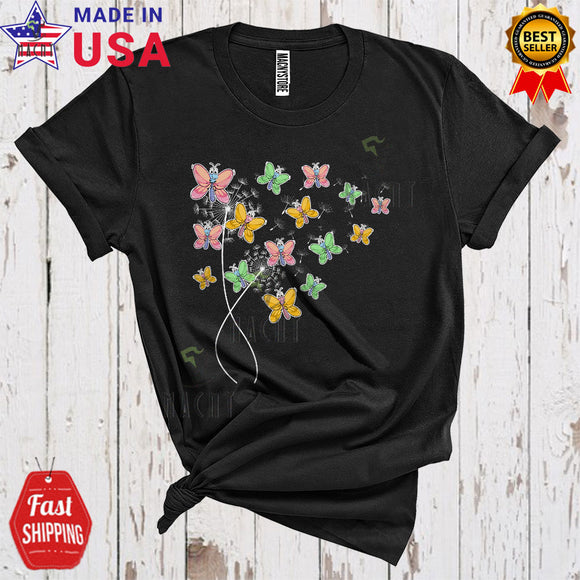 MacnyStore - Dandelion Butterfly Cute Funny Flower Collection Women Insect Animal Lover T-Shirt