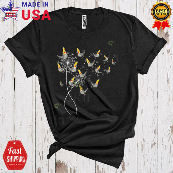MacnyStore - Dandelion Cockatiel Cute Funny Flower Collection Women Bird Animal Lover T-Shirt