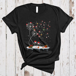 MacnyStore - Dandelion Woodpecker, Joyful Cute Christmas Dandelion Flowers Woodpecker Collection, X-mas Animal T-Shirt