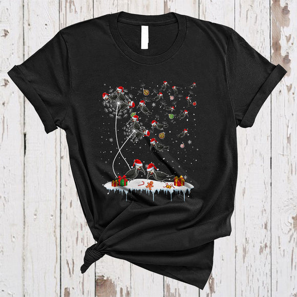 MacnyStore - Dandelion Woodpecker, Joyful Cute Christmas Dandelion Flowers Woodpecker Collection, X-mas Animal T-Shirt