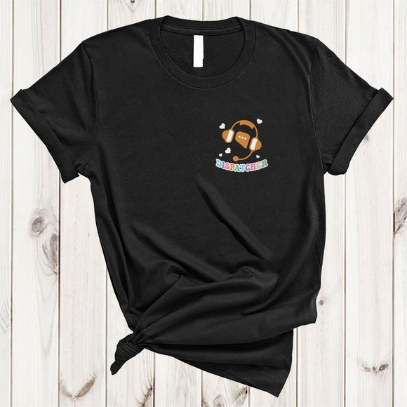 MacnyStore - Dispatcher Tools In Pocket, Adorable Valentine Hearts, Matching Dispatcher Family Group T-Shirt