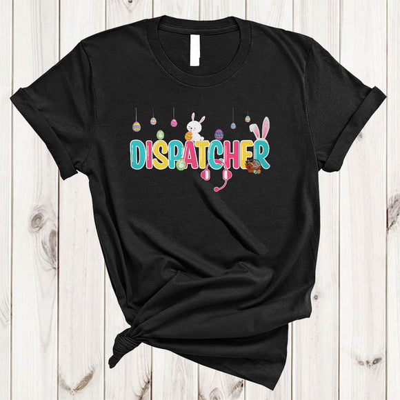 MacnyStore - Dispatcher, Wonderful Easter Day Bunny Hunting Eggs Lover, Matching Girls Women Family Group T-Shirt
