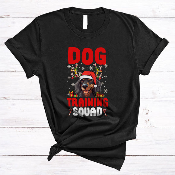 MacnyStore - Dog Training Squad Merry Cool Christmas Snow Santa Reindeer Xmas Dog Lover T-Shirt