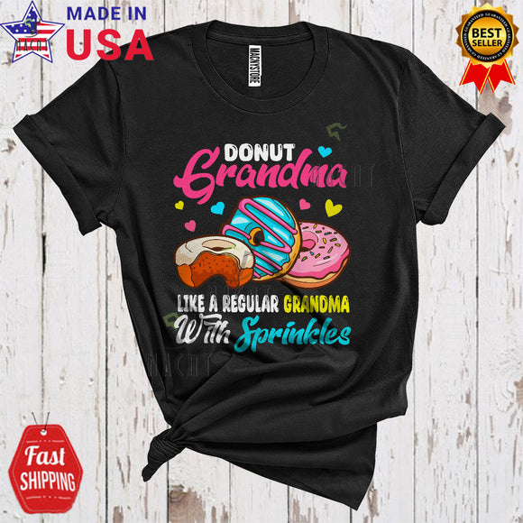MacnyStore - Donut Grandma Definition With Sprinkles Funny Cool Mother's Day Donut Lover Matching Family Group T-Shirt