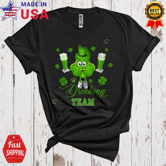 MacnyStore - Drinking Team Funny Cute St. Patrick's Day Green Beer Drinking Lover Matching Drunker Group T-Shirt