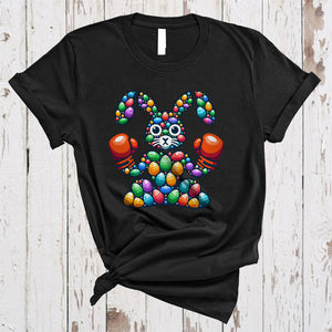 MacnyStore - Easter Boxing Bunny Shape, Awesome Easter Day Bunny Boxing Player Team, Sport Playing T-Shirt