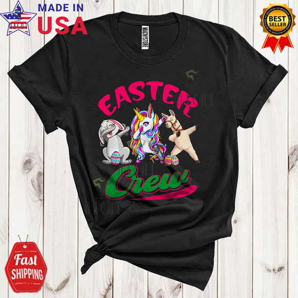 MacnyStore - Easter Crew Funny Cool Easter Day Dabbing Bunny Unicorn Llama Farmer Matching Group T-Shirt