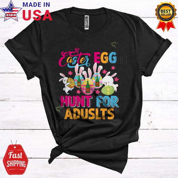 MacnyStore - Easter Egg Hunt For Adults Funny Cute Easter Day Bunny Hunting Eggs Matching Family Group T-Shirt