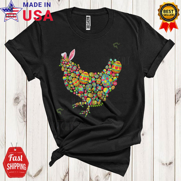 MacnyStore - Easter Eggs Bunny Chicken Shape Cute Cool Easter Day Egg Hunt Matching Farmer Lover T-Shirt