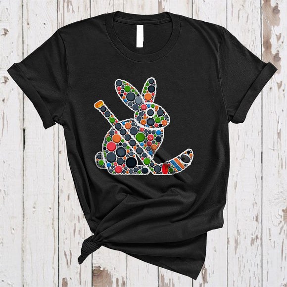 MacnyStore - Easter Hockey Bunny Shape, Awesome Easter Day Bunny Hockey Player Team, Sport Playing T-Shirt