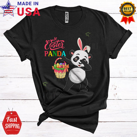 MacnyStore - Easter Panda Funny Cool Easter Day Bunny Panda Dabbing Lover Matching Animal Egg Hunting Group T-Shirt