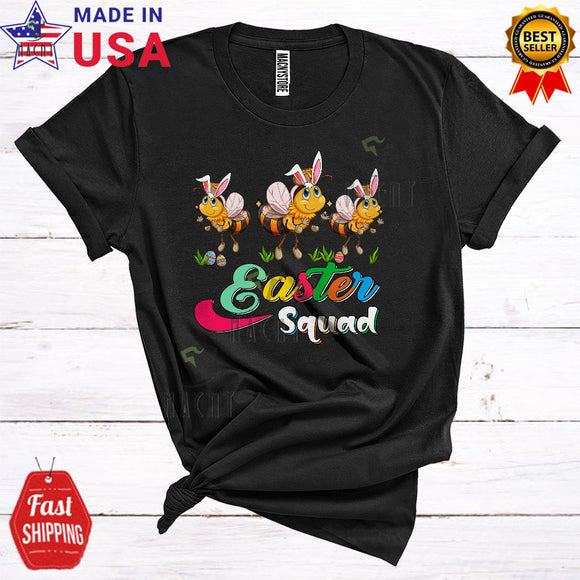 MacnyStore - Easter Squad Cute Funny Easter Day Three Bunny Bees Insects Animal Matching Group T-Shirt