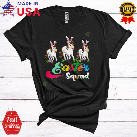 MacnyStore - Easter Squad Cute Funny Easter Day Three Bunny Horses Zoo Keeper Wild Animal Matching Group T-Shirt