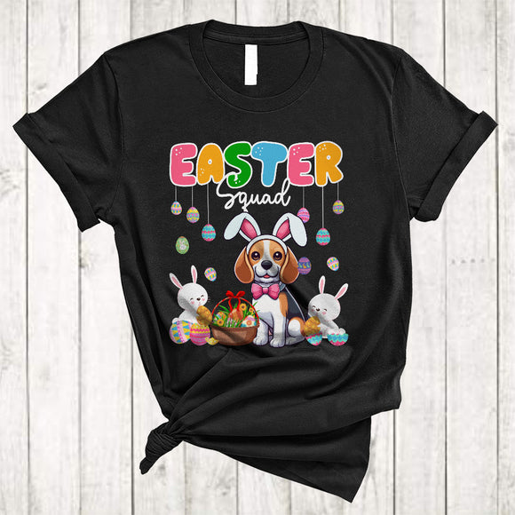 MacnyStore - Easter Squad, Lovely Easter Day Bunny Beagle Owner Lover, Egg Hunt Family Group T-Shirt