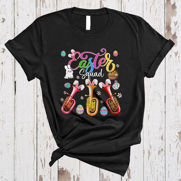 MacnyStore - Easter Squad, Lovely Easter Day Three Bunny Bassoon, Musical Instruments Egg Hunt Group T-Shirt
