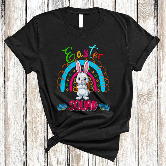 MacnyStore - Easter Squad, Wonderful Easter Day Bunny Lover, Matching Family Group Rainbow T-Shirt