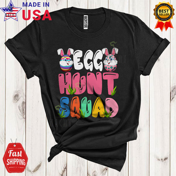 MacnyStore - Egg Hunt Squad Cute Happy Easter Day Bunny Easter Egg Matching Egg Hunt Hunting Egg Group Lover T-Shirt