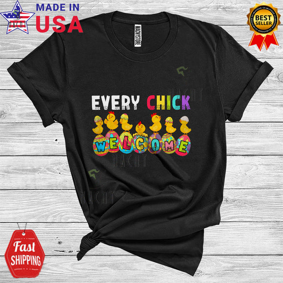 MacnyStore - Every Bunny Welcome Cute Cool Easter Day Egg Hunt Chick Farmer Lover Matching Family Group T-Shirt