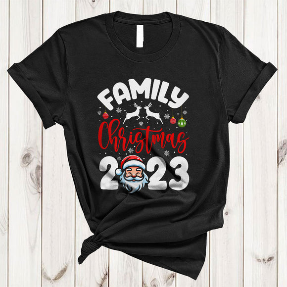 MacnyStore - Family Christmas 2023, Wonderful Christmas Santa Team, Matching Family Group T-Shirt
