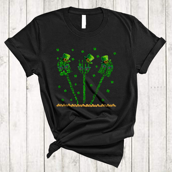 MacnyStore - Farmer Tools Sunglasses Shamrock, Amazing St. Patrick's Day Irish Lucky, Farmer Group T-Shirt