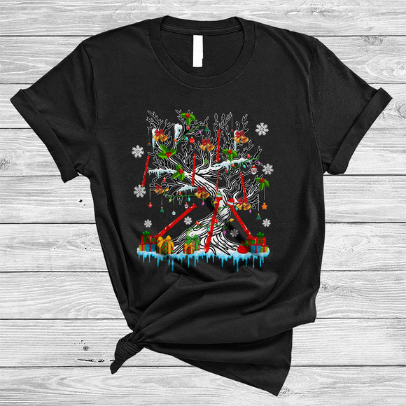 MacnyStore - Flute On Christmas Tree, Awesome X-mas Snow Flute Lover, Matching X-mas Group T-Shirt