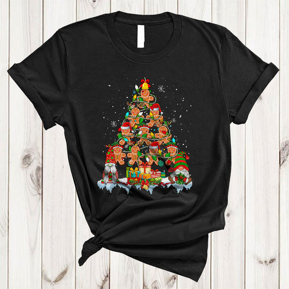 MacnyStore - Gingerbread Christmas Tree, Adorable Santa Gingerbread Gnomes, Cookie Baker Tester X-mas T-Shirt